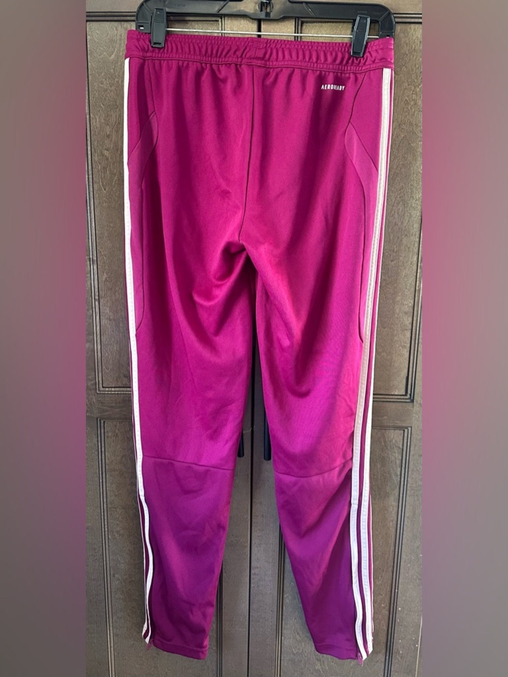 Adidas Fuchsia Joggers with Zipper Leg Size Medium - Picture 2 of 12